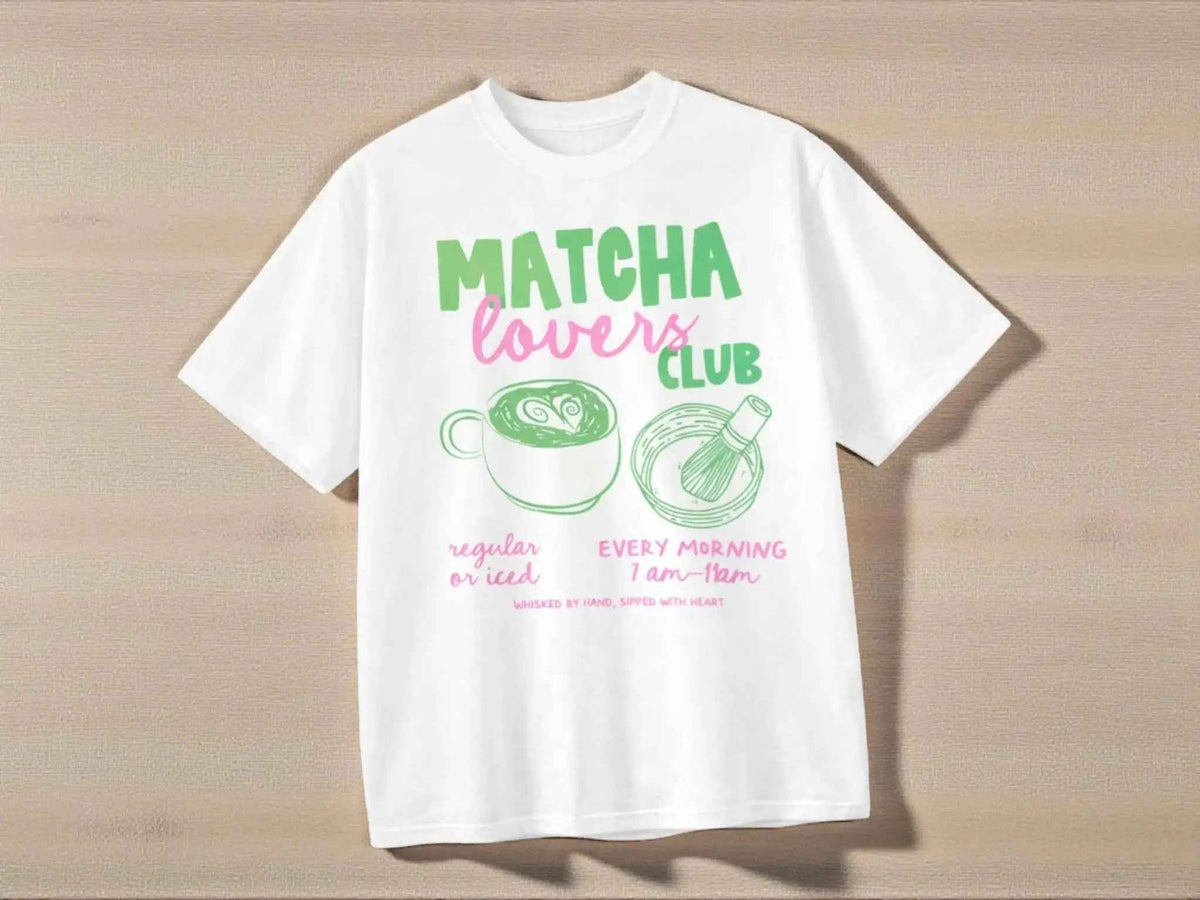 Oversized Matcha Graphic Tee | Stylish Comfort for Matcha Lovers