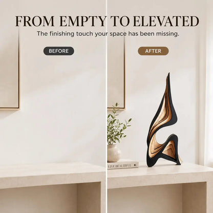 Modern Wooden Sculpture for Elegant Home Styling JuChachaShop