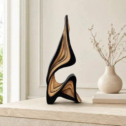 Modern Wooden Sculpture for Elegant Home Styling JuChachaShop
