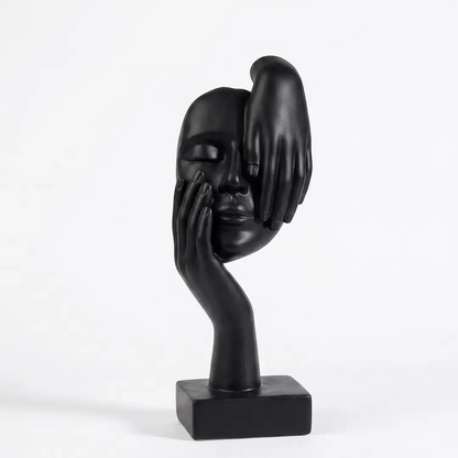 Modern Office Shelf Decor with Artistic Nordic Style Office Shelf Decor – Abstract Face Statue Decor JuChachaShop