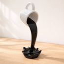 Floating Spilling Coffee Cup Sculpture Decor Julieta