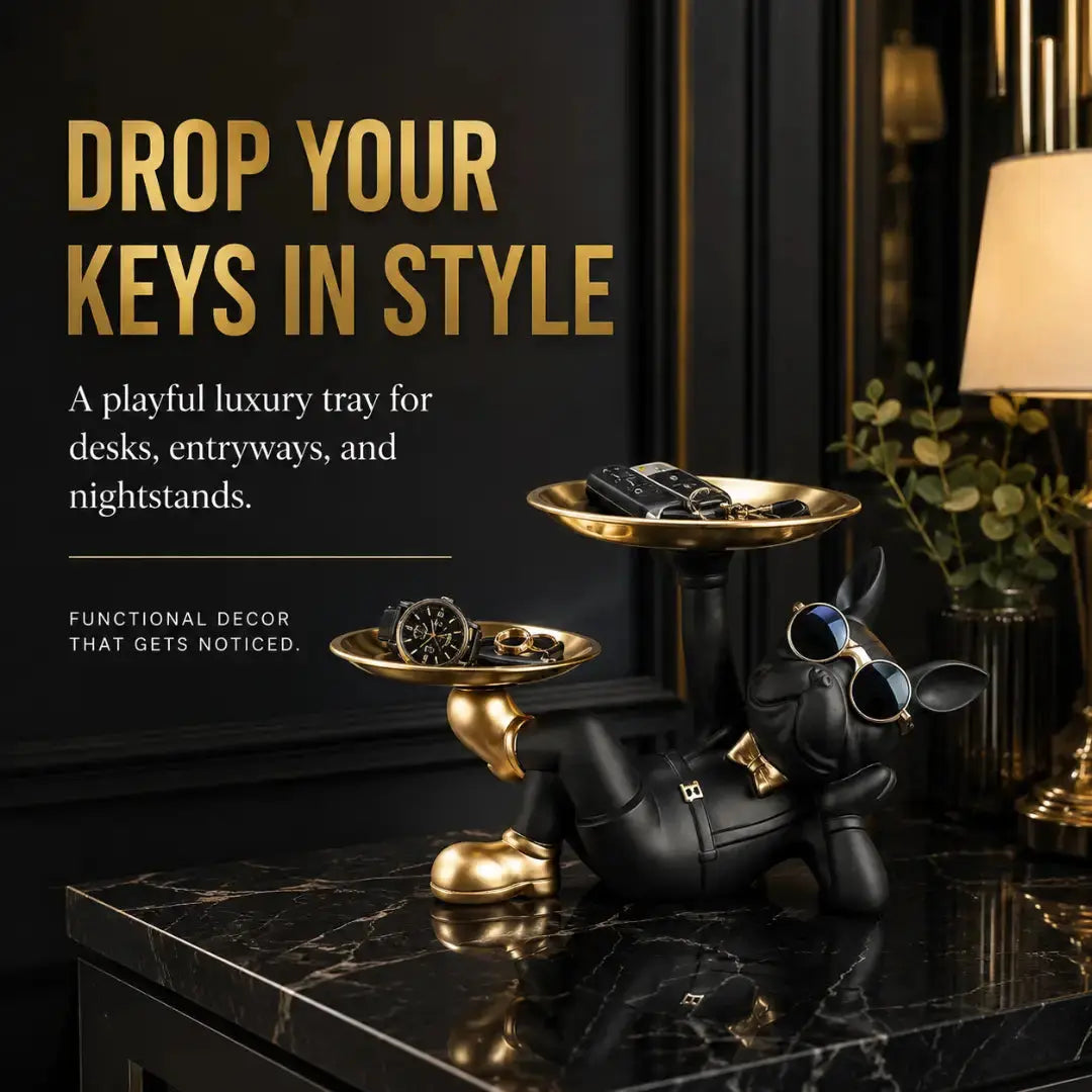 Bulldog Key Holder – Stylish Storage for Modern Homes JuChachaShop