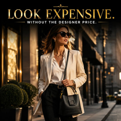 Luxury Black Crossbody Bag – Elegant Designer Inspired Design JuChachaShop