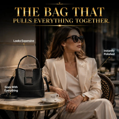 Luxury Black Crossbody Bag – Elegant Designer Inspired Design JuChachaShop
