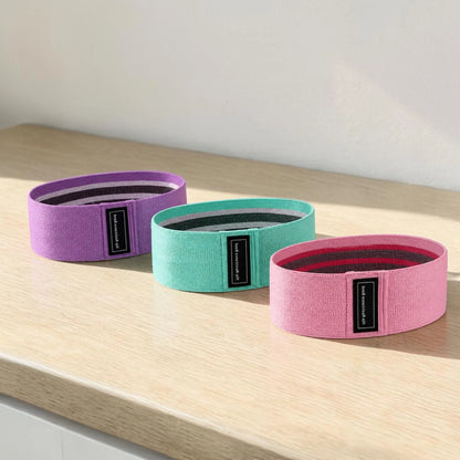 Resistance Bands for Legs - 3 Fabric Booty Bands Jumartins