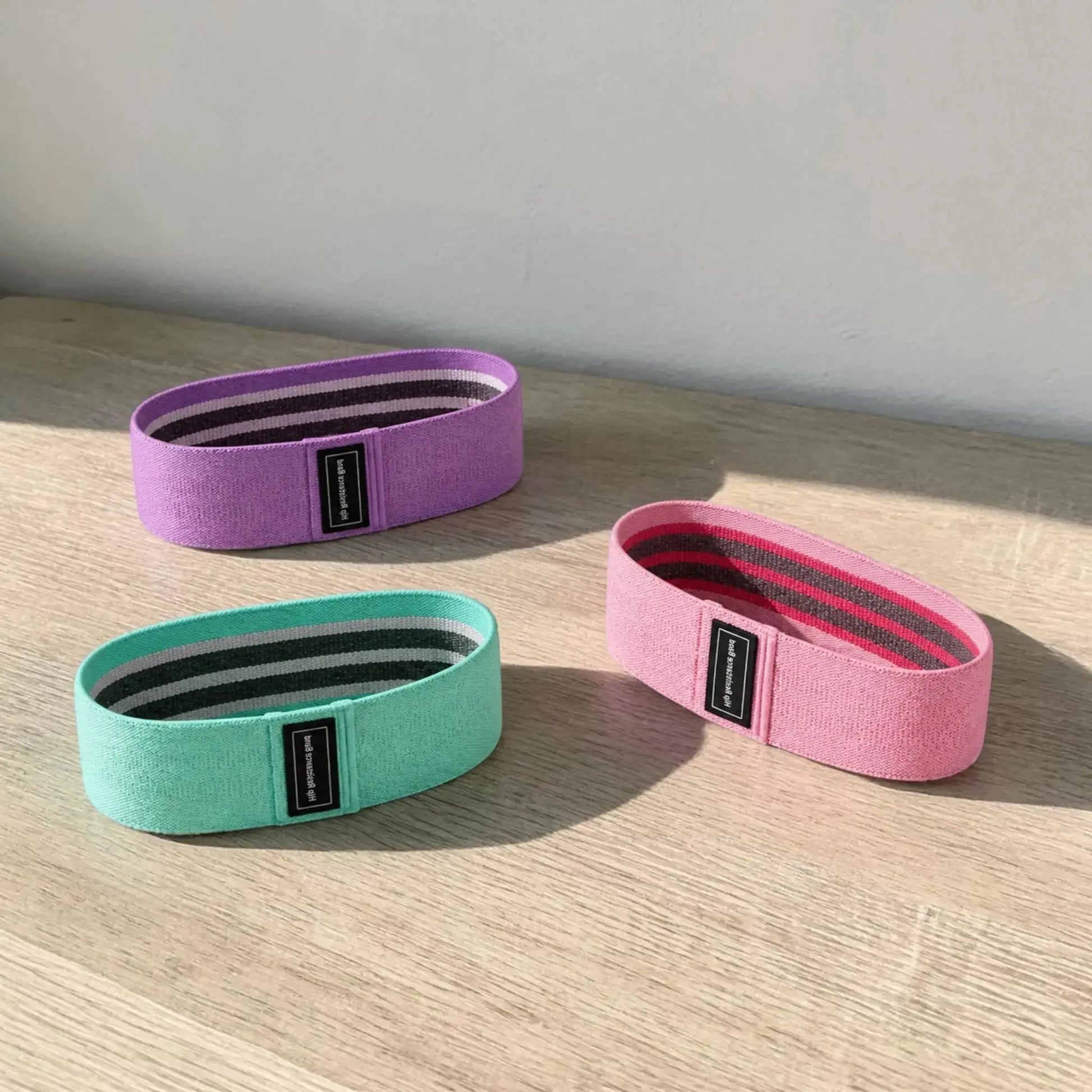 Resistance Bands for Legs - 3 Fabric Booty Bands Jumartins