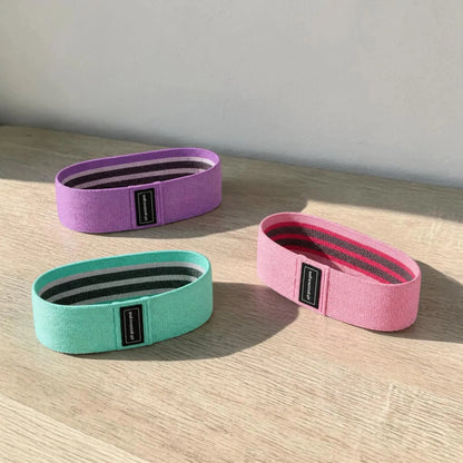 Resistance Bands for Legs - 3 Fabric Booty Bands Jumartins