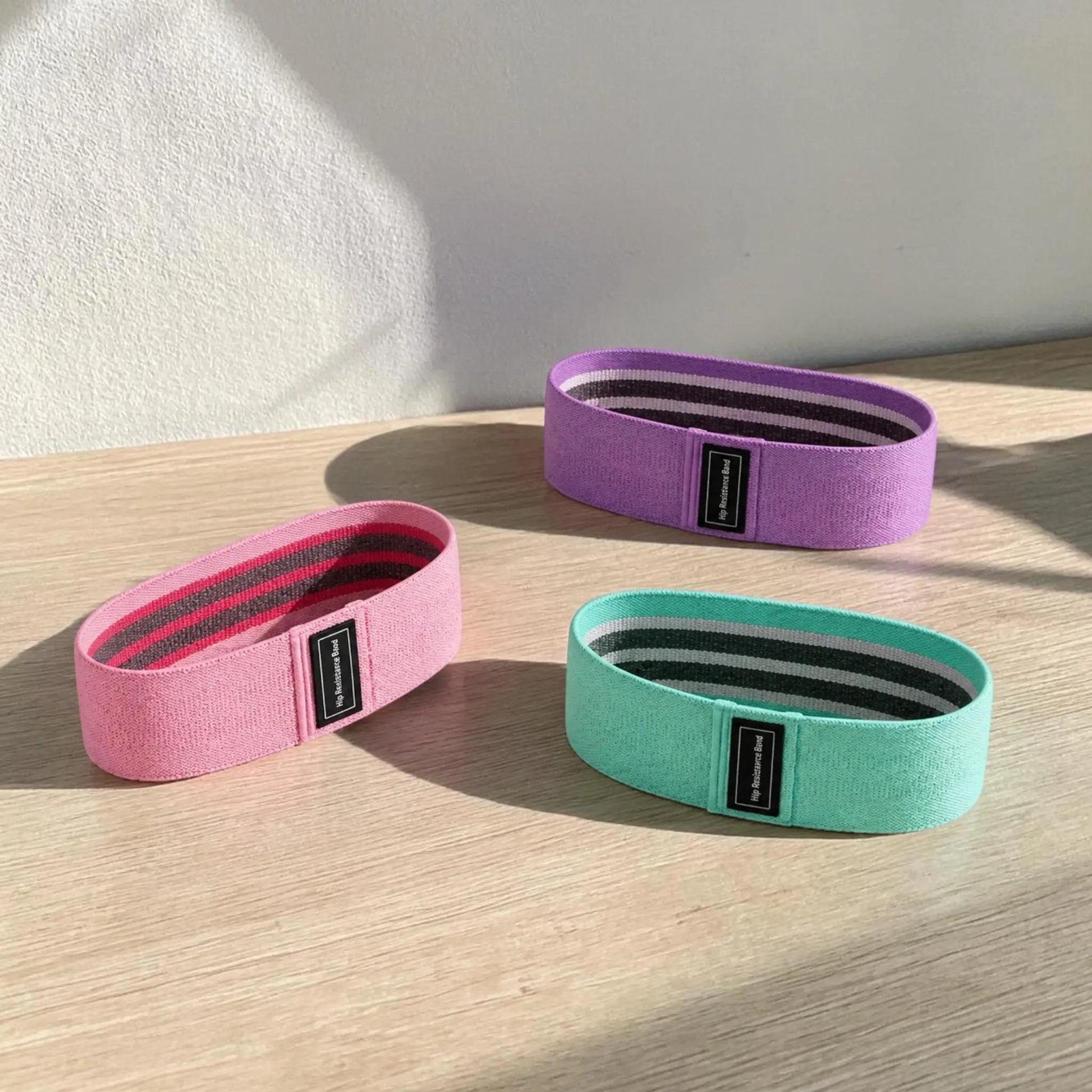 Resistance Bands for Legs - 3 Fabric Booty Bands Jumartins
