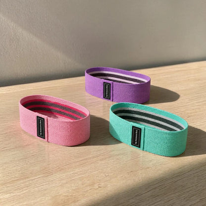 Resistance Bands for Legs - 3 Fabric Booty Bands Jumartins