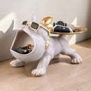 Cute Bulldog Storage Figurine with Tray – Unique Gift for Dog Lovers & Home Decor Julieta