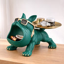 Cute Bulldog Storage Figurine with Tray – Unique Gift for Dog Lovers & Home Decor Julieta