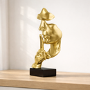 Abstract Thinker Statue | Modern Face Sculpture | Home Office Decor Julieta