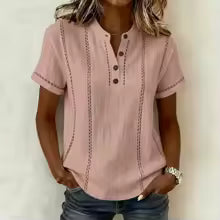 Elevate Your Style with Our Cream White Short Sleeve Blouse