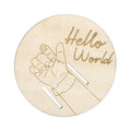 Wooden Baby Keepsake Sign – Engraved Newborn Gift for Parents Potaha