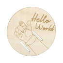 Wooden Baby Keepsake Sign – Engraved Newborn Gift for Parents Potaha