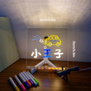 LED Message Board – DIY Acrylic Writing Pad with 7 Pens Potaha