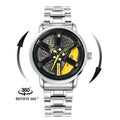 Men’s Luxury Car Wheel Watch – Stainless Steel Quartz Potaha