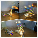 LED Message Board – DIY Acrylic Writing Pad with 7 Pens Potaha