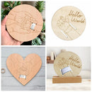 Wooden Baby Keepsake Sign – Engraved Newborn Gift for Parents Potaha