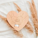Wooden Baby Keepsake Sign – Engraved Newborn Gift for Parents Potaha