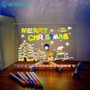LED Message Board – DIY Acrylic Writing Pad with 7 Pens Potaha