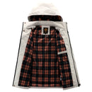 Men’s Waterproof Winter Jacket with Hood and Warm Lining Potaha