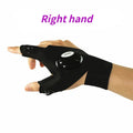 LED Flashlight Gloves – Waterproof Fingerless Outdoor Tool Potaha