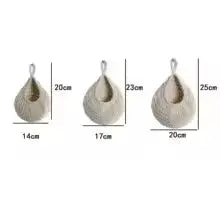 Wall Hanging Basket Set | Woven Fruit Storage | Kitchen Organizer Hooks | Pantry Dining Room Decor