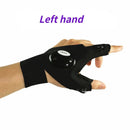 LED Flashlight Gloves – Waterproof Fingerless Outdoor Tool Potaha