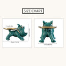 Cute Bulldog Storage Figurine with Tray – Unique Gift for Dog Lovers & Home Decor Julieta
