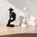 Abstract Thinker Statue | Modern Face Sculpture | Home Office Decor Julieta
