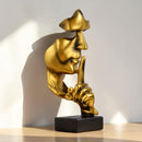 Abstract Thinker Statue | Modern Face Sculpture | Home Office Decor Julieta