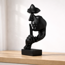 Abstract Thinker Statue | Modern Face Sculpture | Home Office Decor Julieta