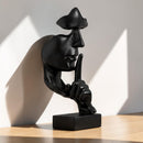 Abstract Thinker Statue | Modern Face Sculpture | Home Office Decor Julieta