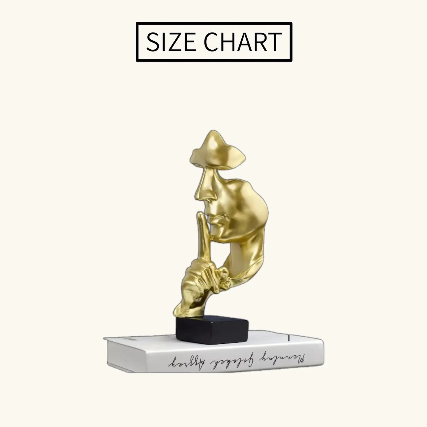 Abstract Thinker Statue – Modern Face Sculpture for Home & Office Decor Julieta
