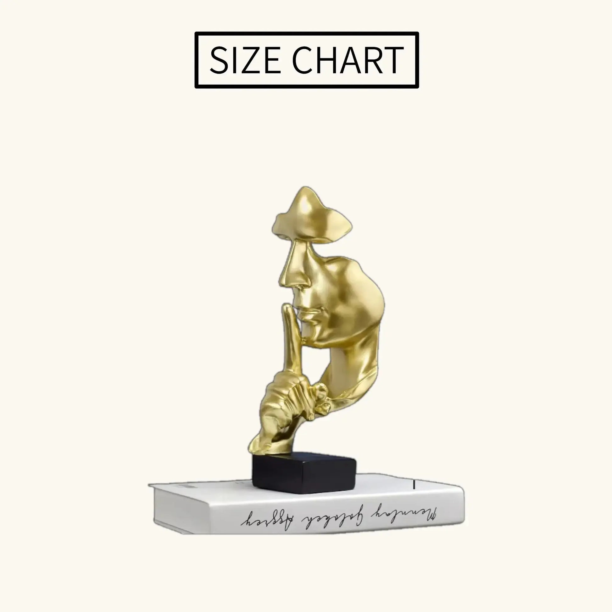 Abstract Thinker Statue – Modern Face Sculpture for Home & Office Decor Julieta