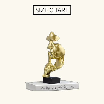 Abstract Thinker Statue – Modern Face Sculpture for Home & Office Decor Julieta