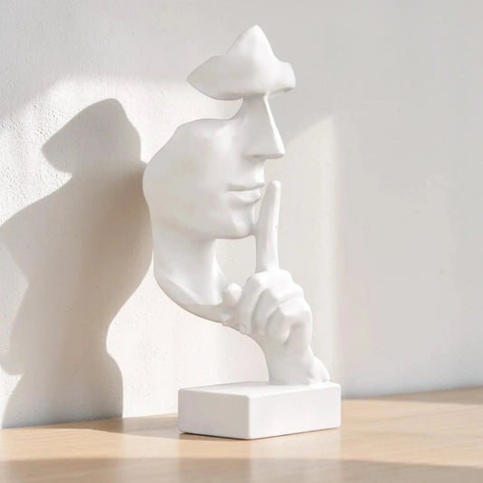 Abstract Thinker Statue – Modern Face Sculpture for Home & Office Decor Julieta