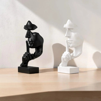 Abstract Thinker Statue – Modern Face Sculpture for Home & Office Decor Julieta