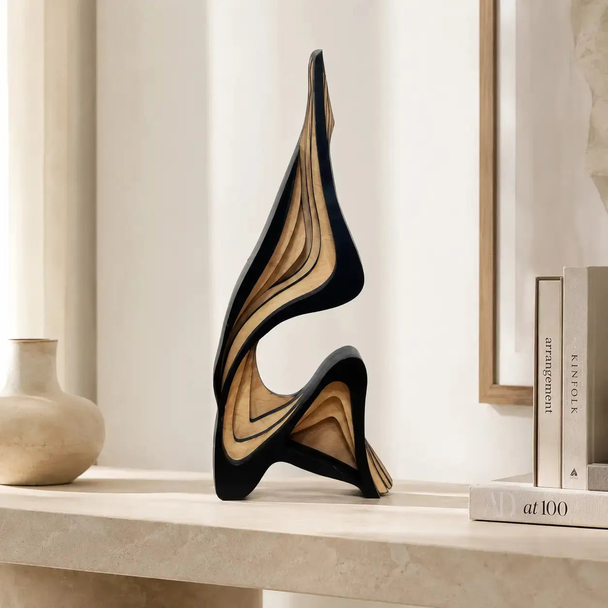 Modern Wooden Sculpture for Elegant Home Styling JuChachaShop