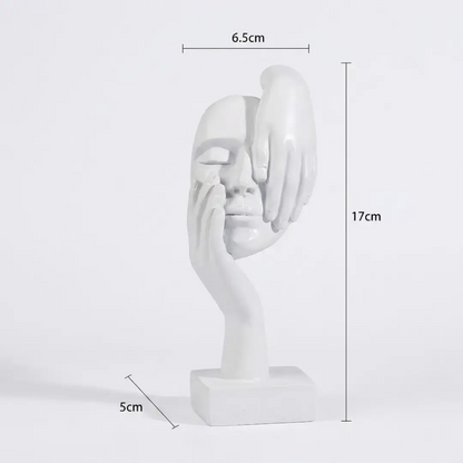 Modern Office Shelf Decor with Artistic Nordic Style Office Shelf Decor – Abstract Face Statue Decor JuChachaShop