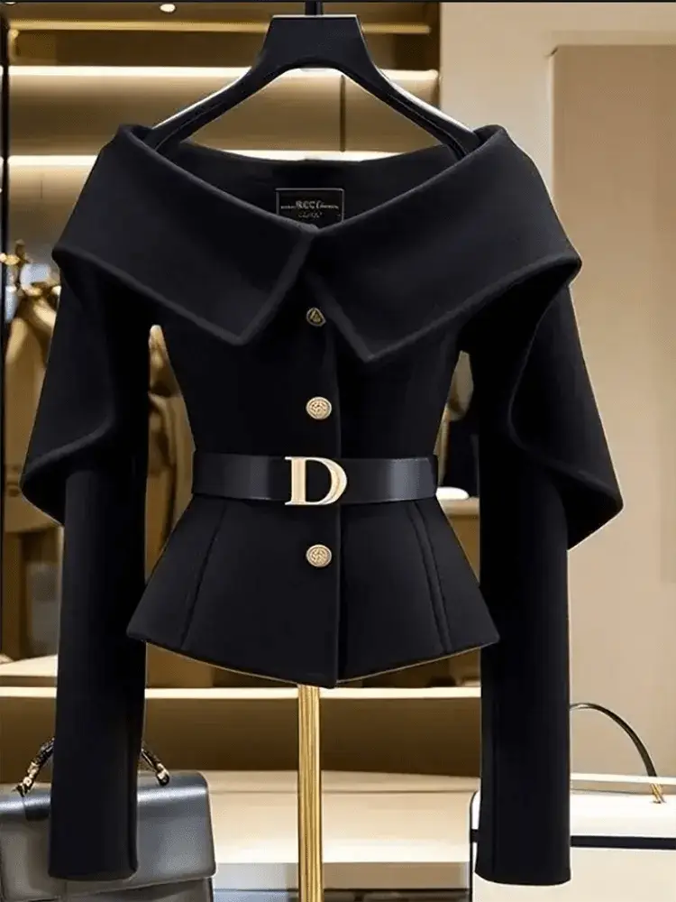 Women Short Jacket – Chic Casual Slim Fit for Autumn & Winter JuChachaShop