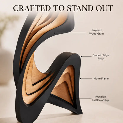 Modern Wooden Sculpture for Elegant Home Styling JuChachaShop