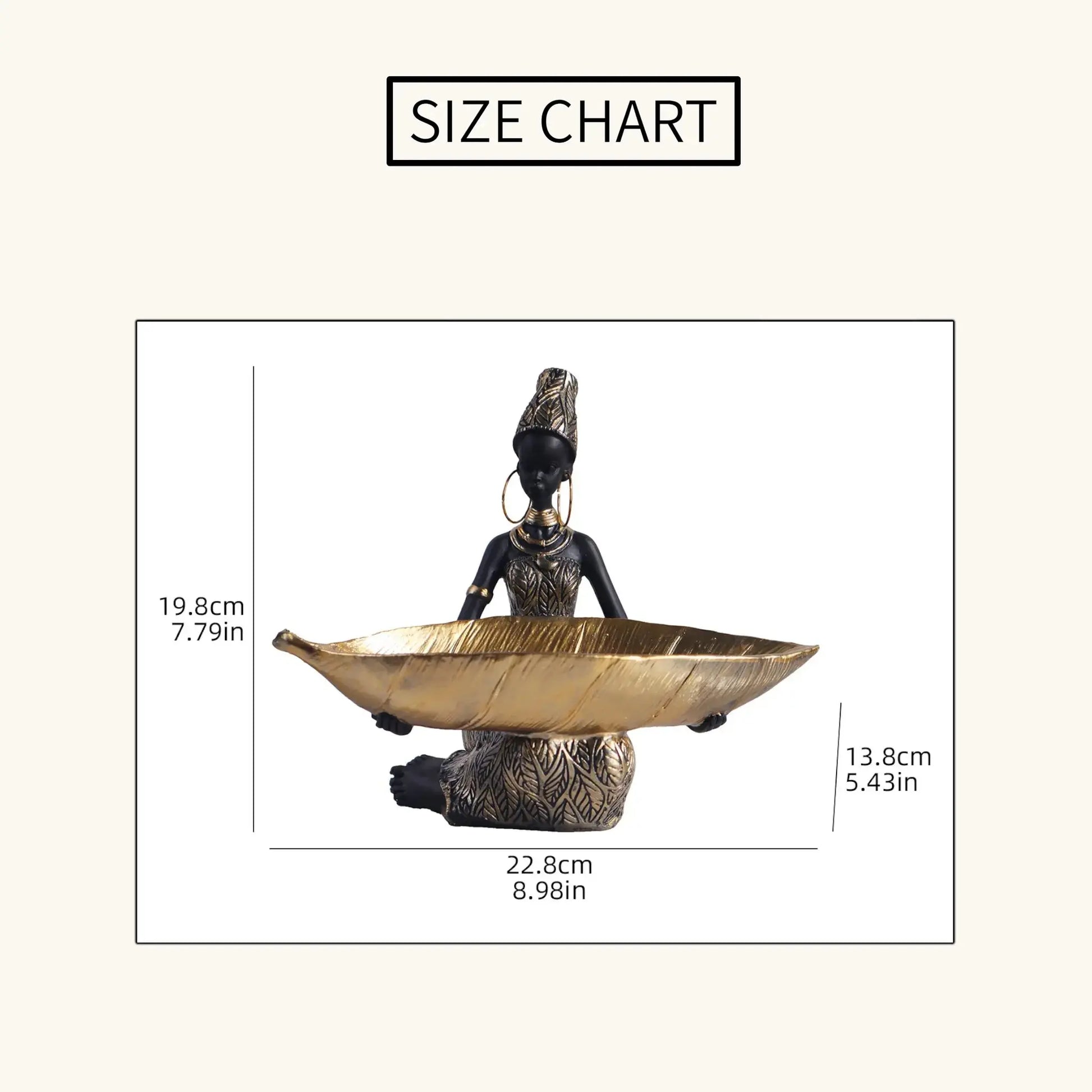 Decorative Key Tray – Lady Tray Statue, Elegant Resin Storage Bowl & Home Decor Accent JuChachaShop