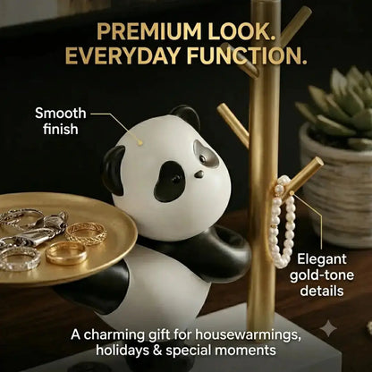 Panda Jewelry Tray & Ring Holder – Cute Gold Key Catchall Dish Jumartins