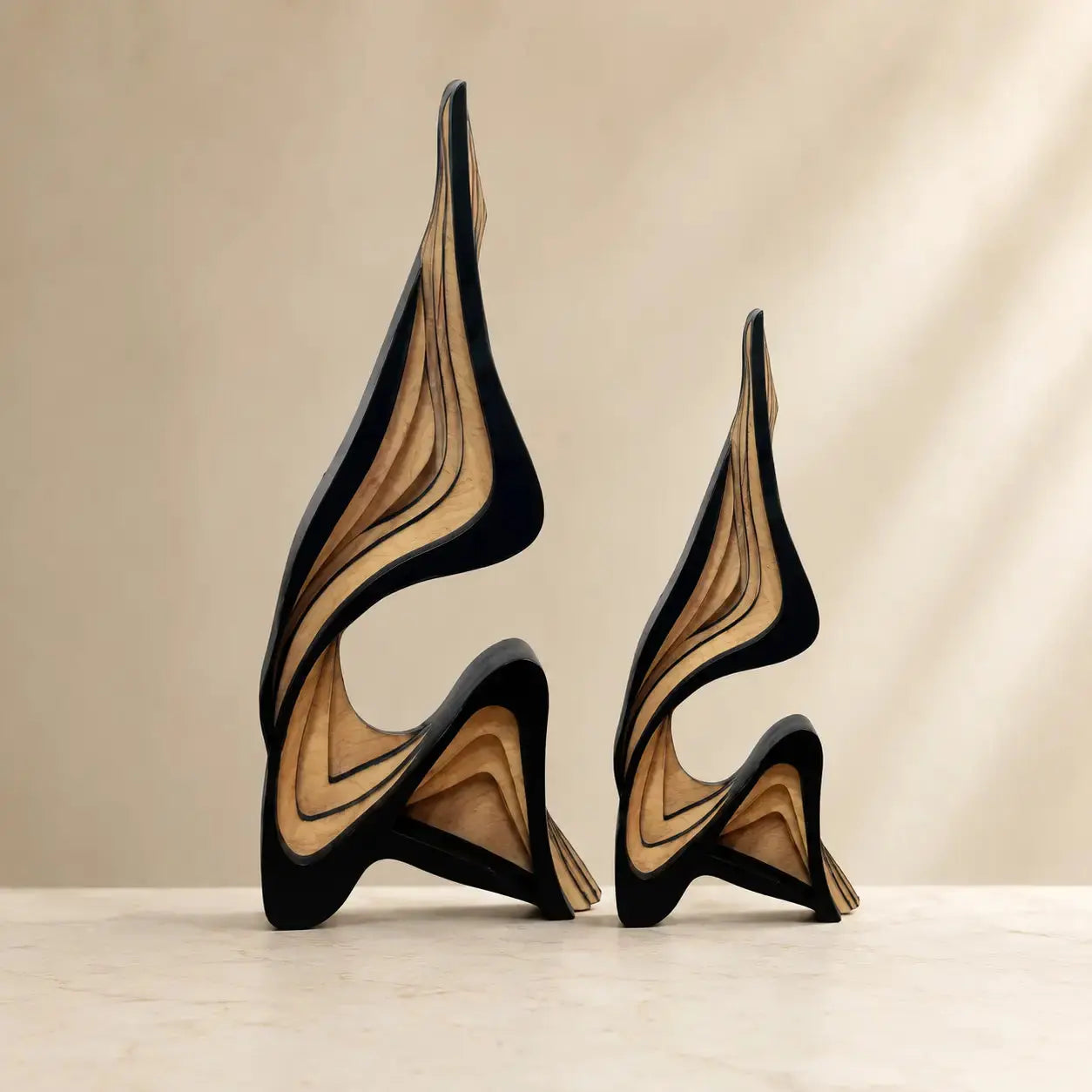 Modern Wooden Sculpture for Elegant Home Styling JuChachaShop