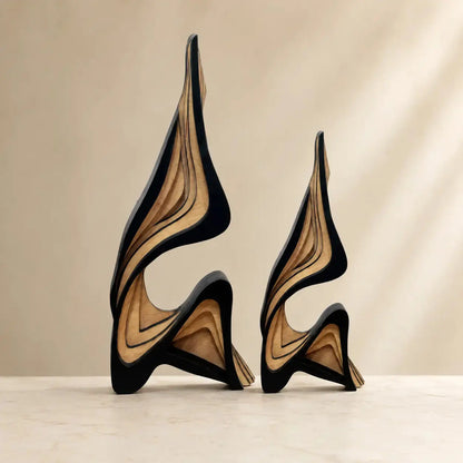 Modern Wooden Sculpture for Elegant Home Styling JuChachaShop