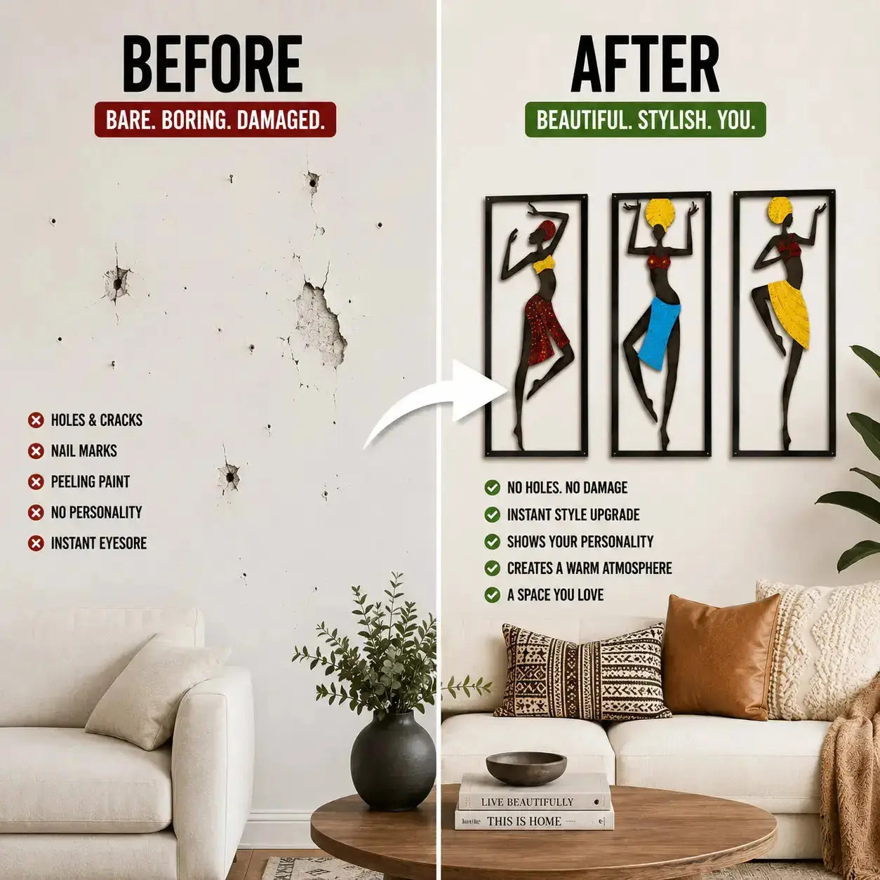 Elevate Your Space with Metal Wall Art Panels JuChachaShop