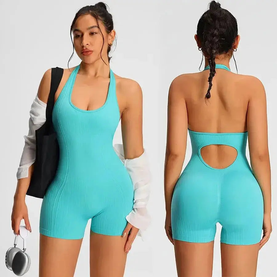 Fitness Jumpsuit Women – Seamless High Waist Workout Romper JuChachaShop