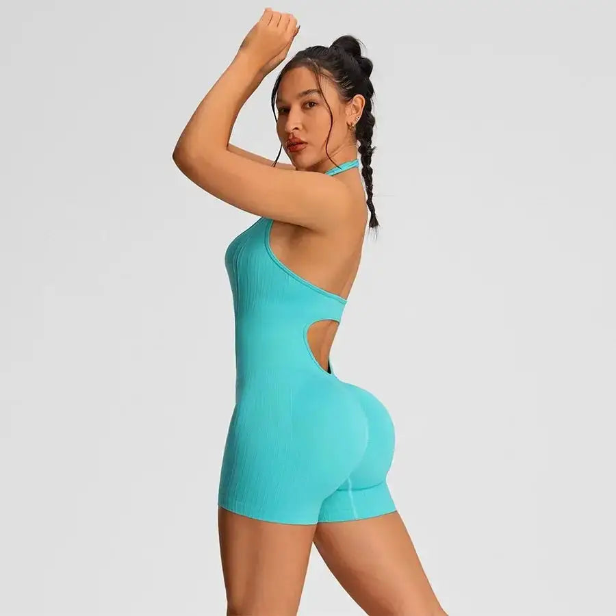 Fitness Jumpsuit Women – Seamless High Waist Workout Romper JuChachaShop